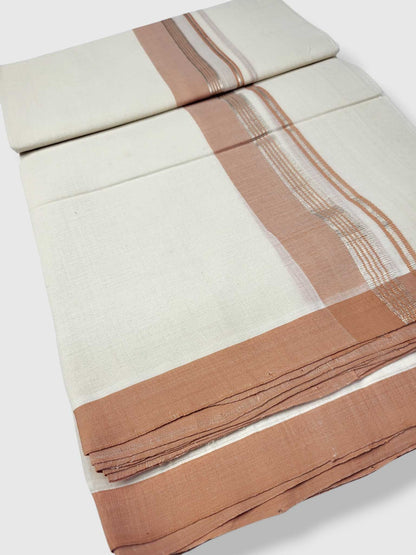 Kerala Balaramapuram Pure Cotton Handloom Mundu/Dhoti