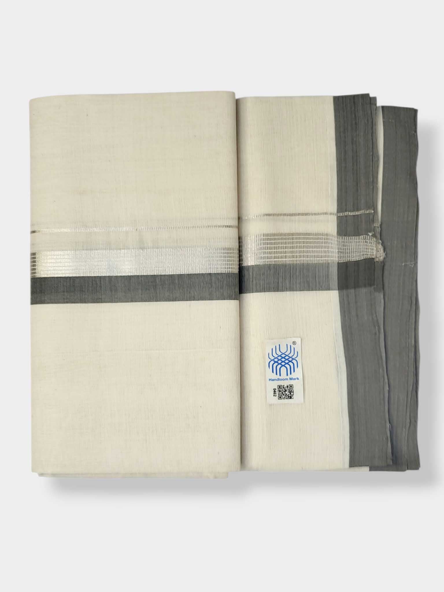 Kerala Balaramapuram Pure Cotton Handloom Mundu/Dhoti