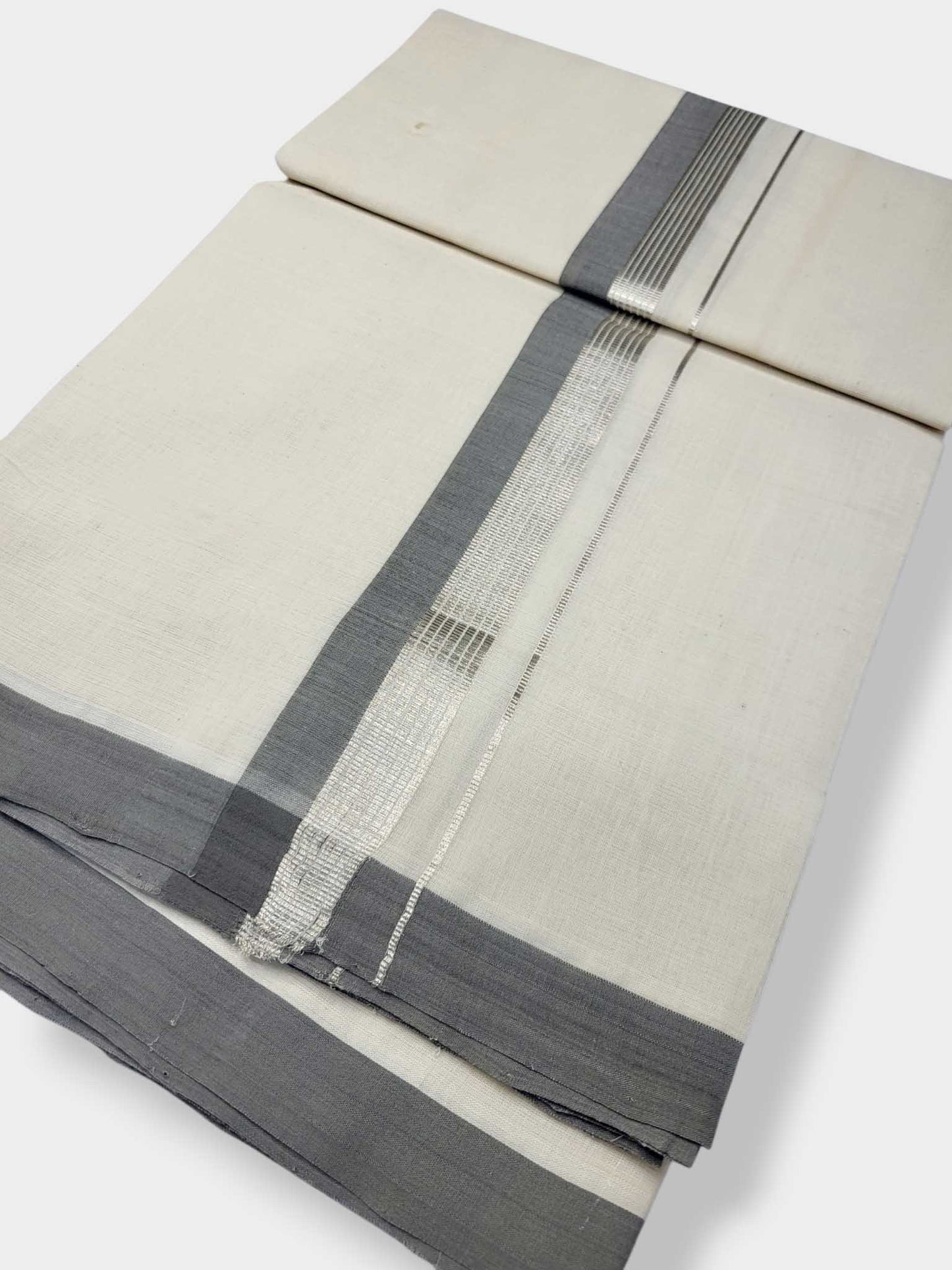 Kerala Balaramapuram Pure Cotton Handloom Mundu/Dhoti