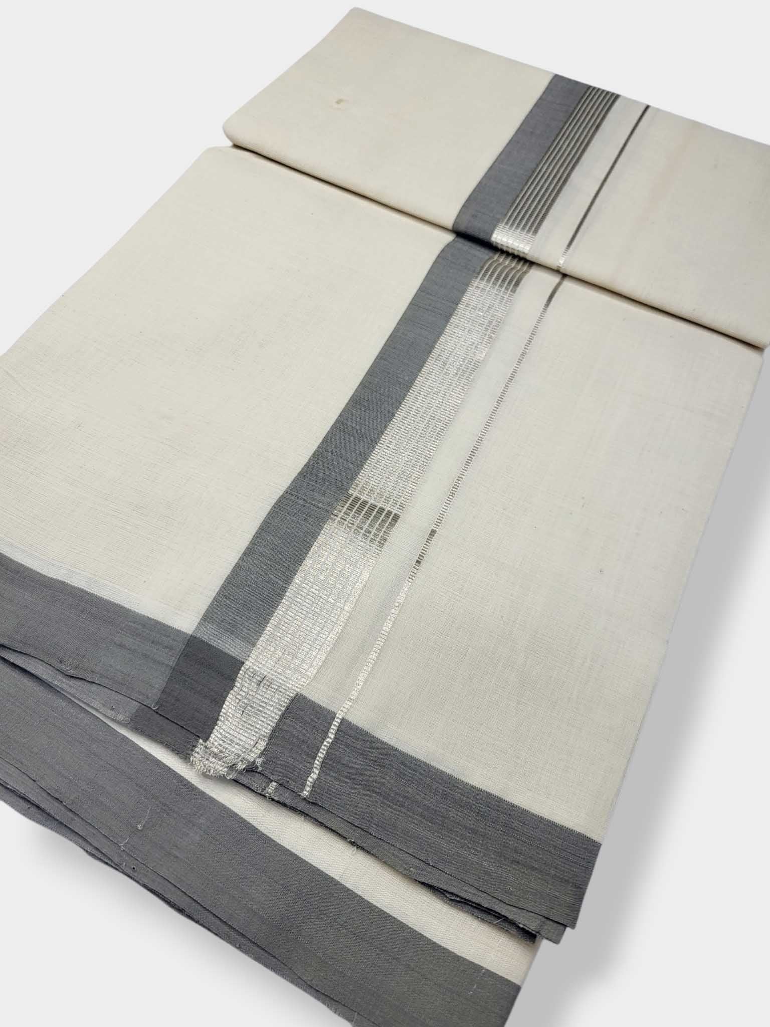 Kerala Balaramapuram Pure Cotton Handloom Mundu/Dhoti