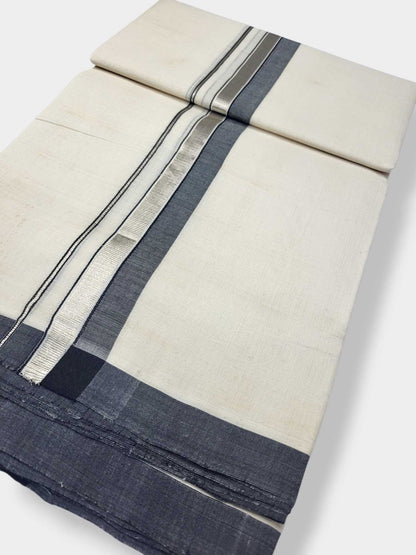 Kerala Balaramapuram Pure Cotton Handloom Mundu/Dhoti