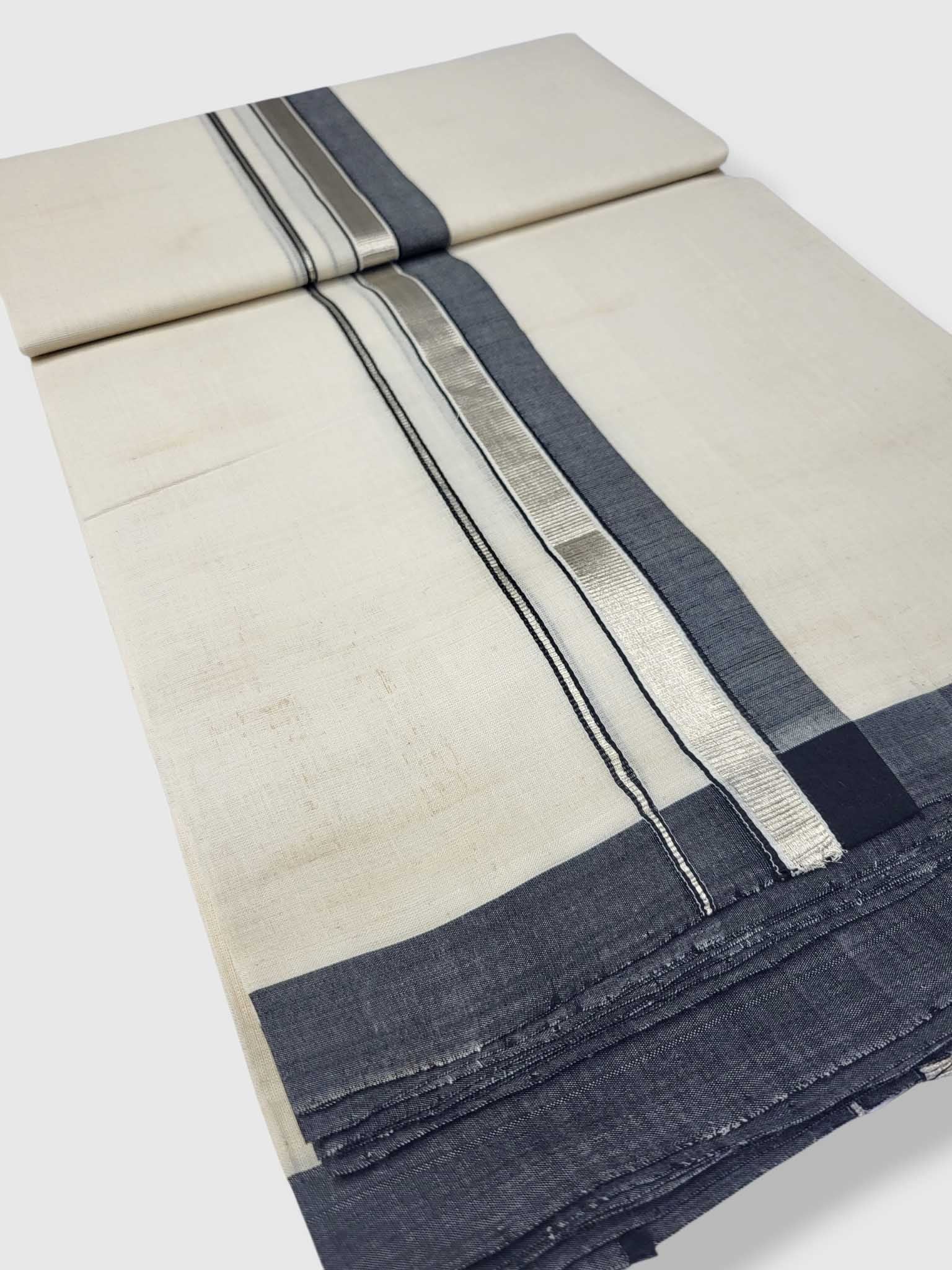 Kerala Balaramapuram Pure Cotton Handloom Mundu/Dhoti