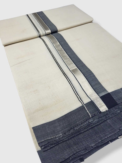 Kerala Balaramapuram Pure Cotton Handloom Mundu/Dhoti