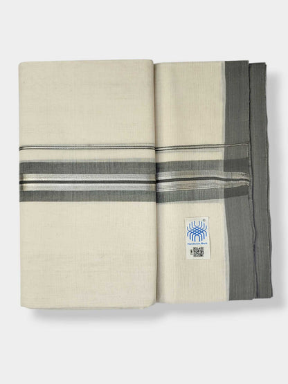 Kerala Balaramapuram Pure Cotton Handloom Mundu/Dhoti