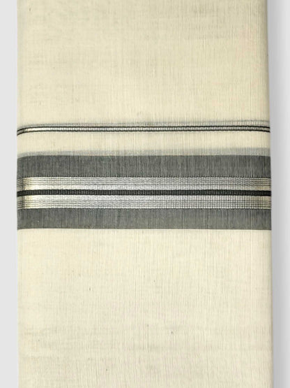 Kerala Balaramapuram Pure Cotton Handloom Mundu/Dhoti