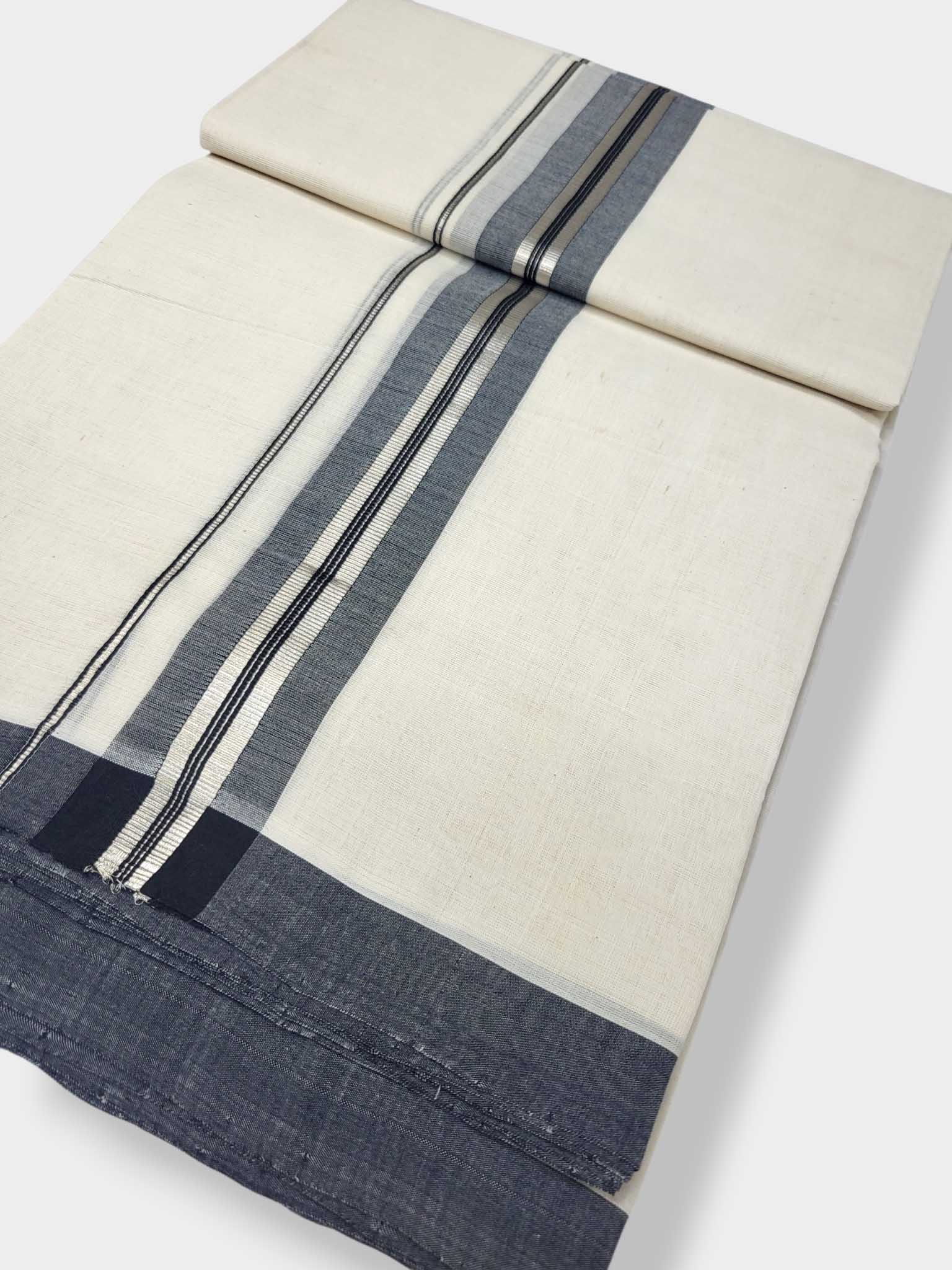 Kerala Balaramapuram Pure Cotton Handloom Mundu/Dhoti