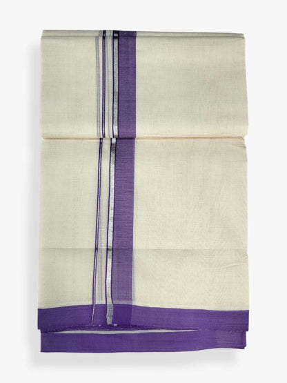  Kerala Balaramapuram Pure Cotton Handloom Mundu/Dhoti 