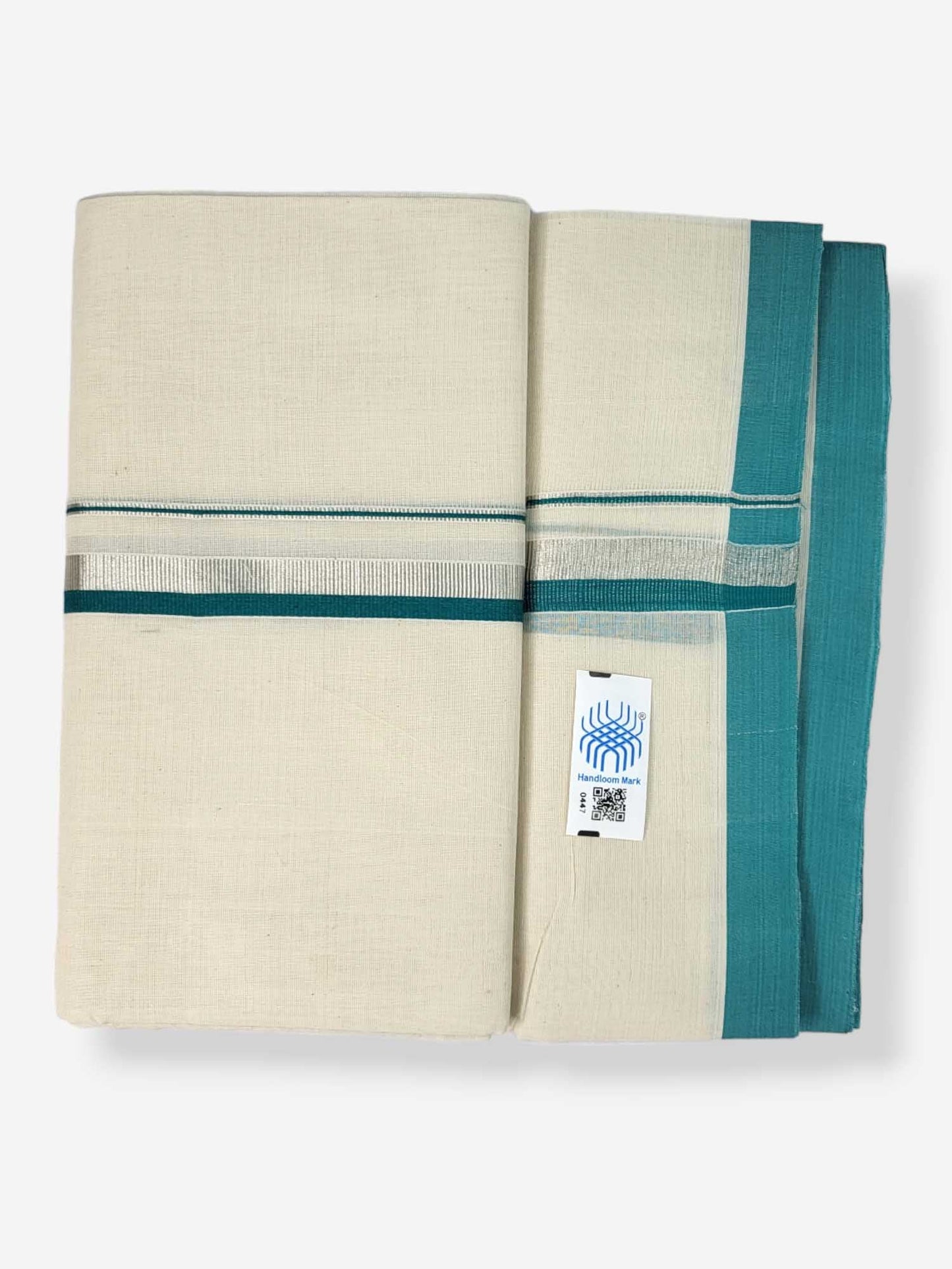  Kerala Balaramapuram Pure Cotton Handloom Mundu/Dhoti 