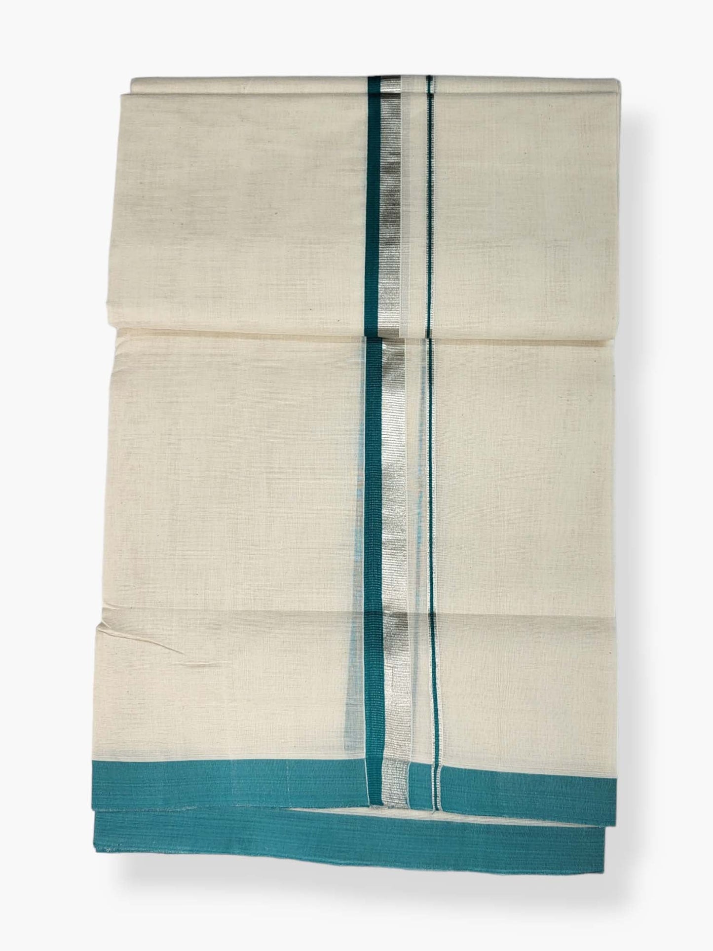  Kerala Balaramapuram Pure Cotton Handloom Mundu/Dhoti 