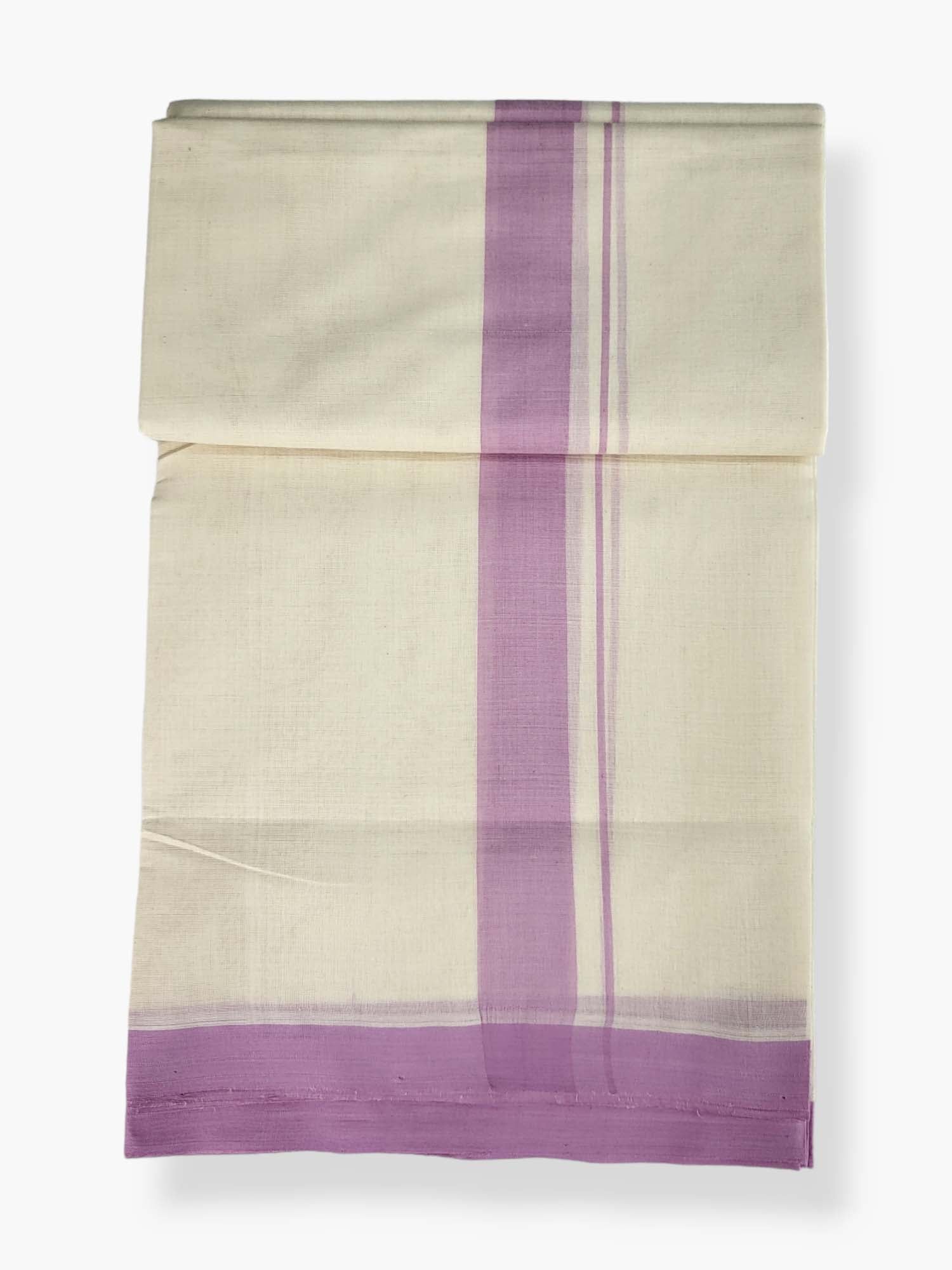  Kerala Balaramapuram Pure Cotton Handloom Mundu/Dhoti 