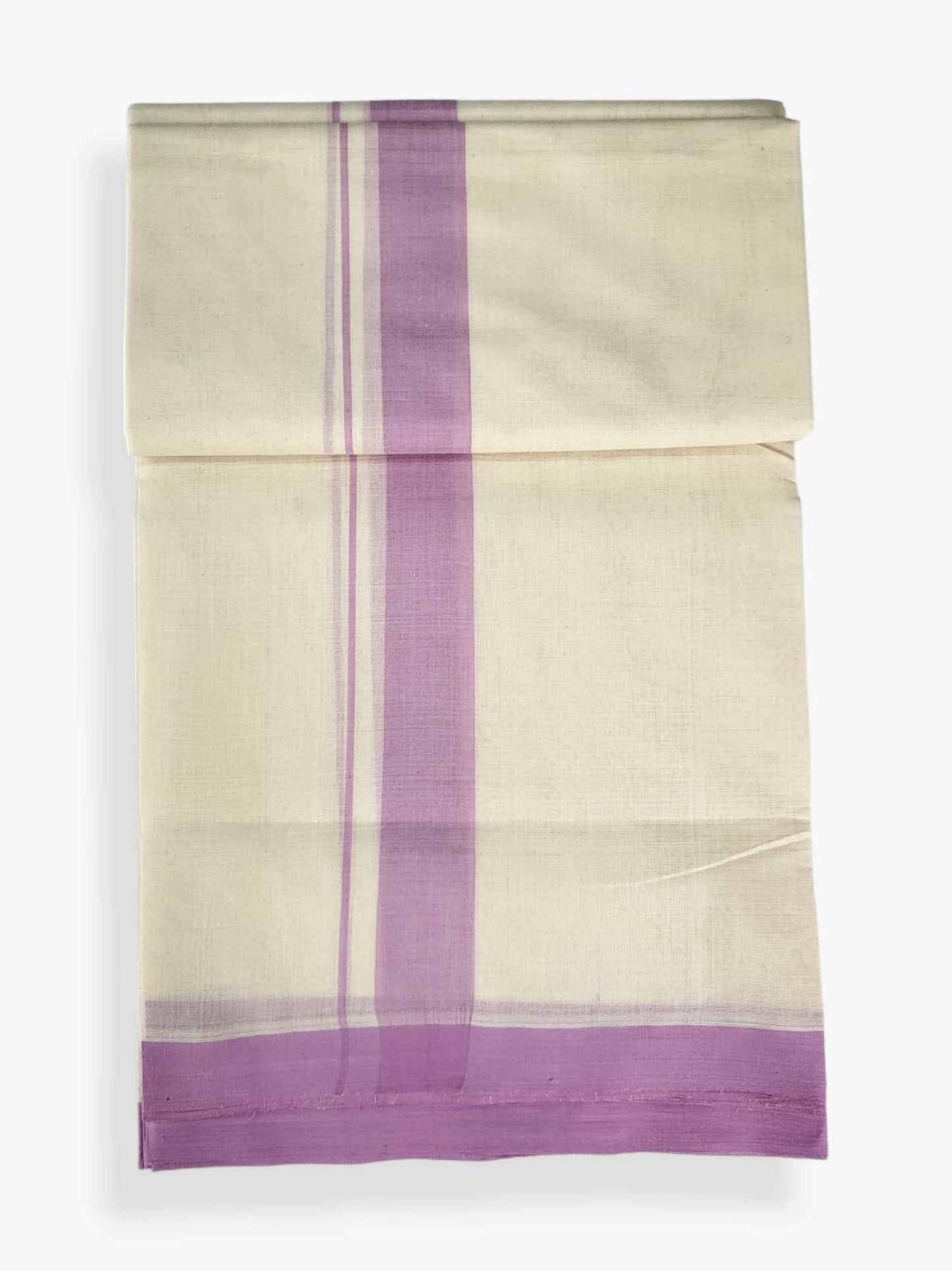  Kerala Balaramapuram Pure Cotton Handloom Mundu/Dhoti 