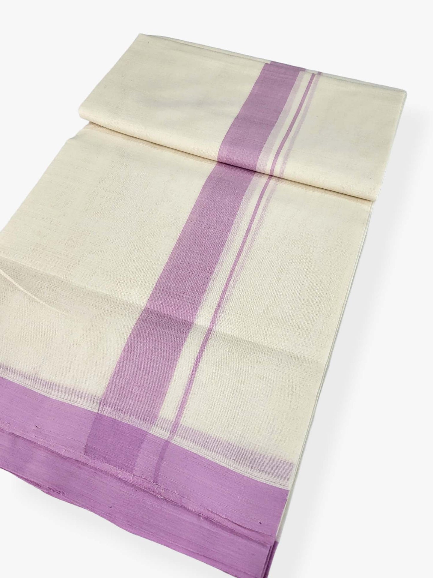  Kerala Balaramapuram Pure Cotton Handloom Mundu/Dhoti 