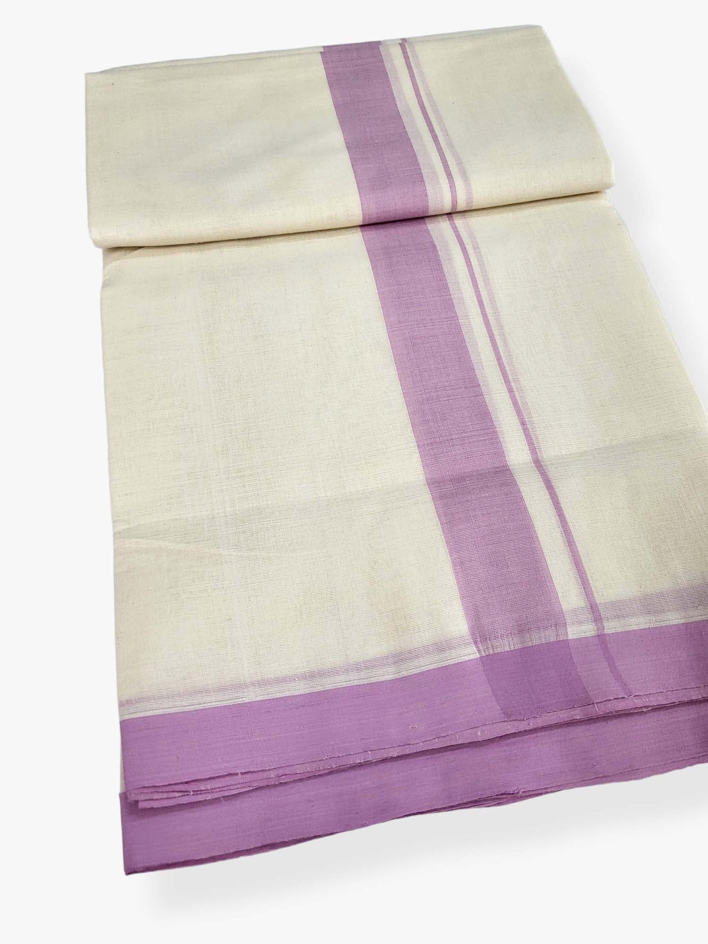  Kerala Balaramapuram Pure Cotton Handloom Mundu/Dhoti 