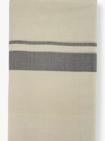  Kerala Balaramapuram Pure Cotton Handloom Mundu/Dhoti 