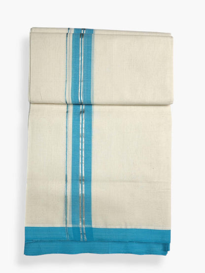  Kerala Balaramapuram Pure Cotton Handloom Mundu/Dhoti 