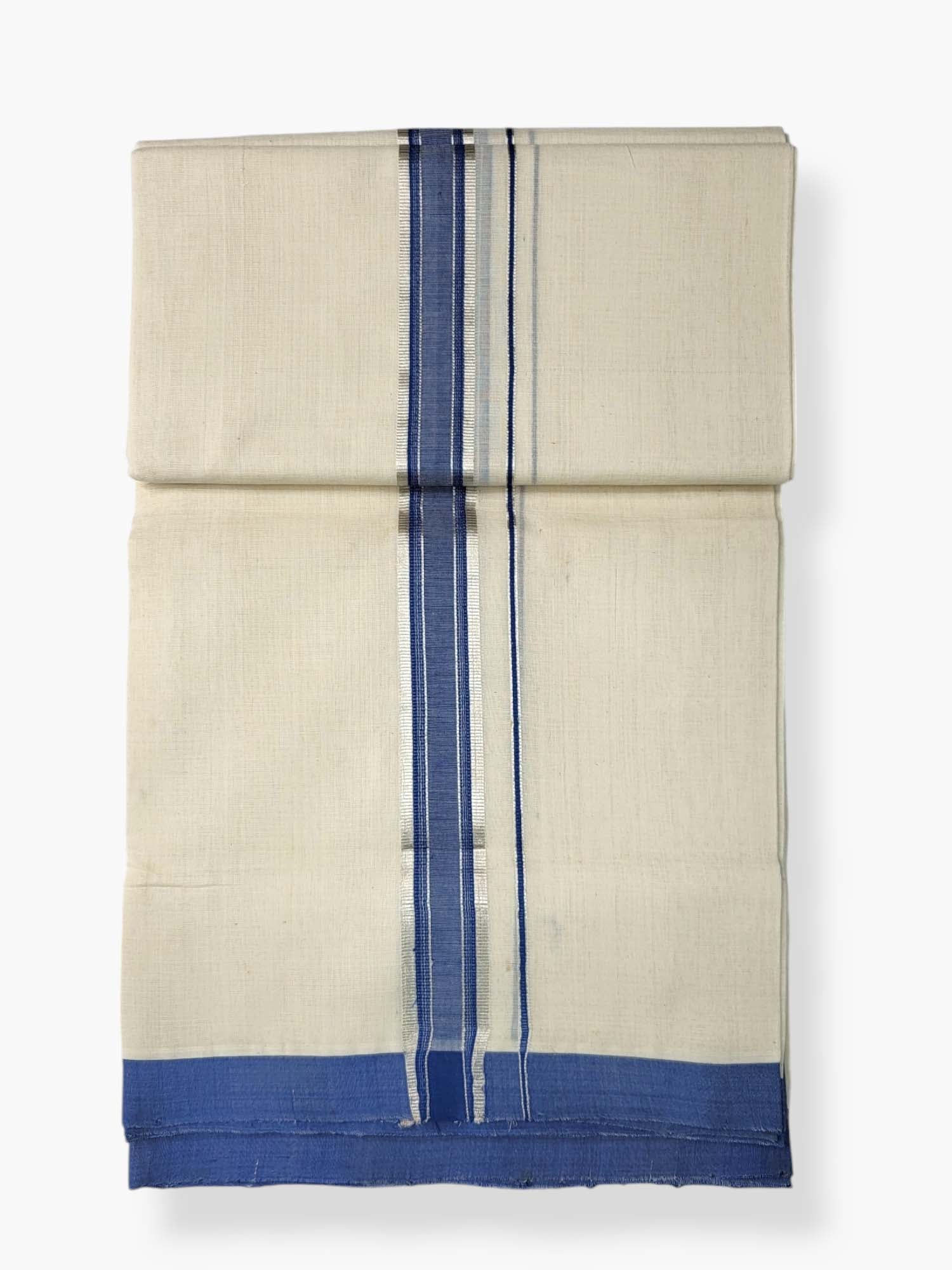  Kerala Balaramapuram Pure Cotton Handloom Mundu/Dhoti 