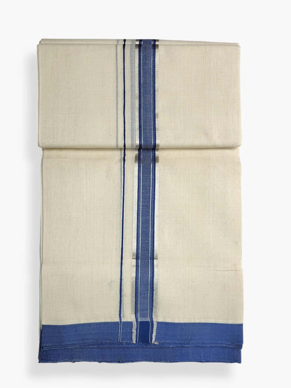  Kerala Balaramapuram Pure Cotton Handloom Mundu/Dhoti 