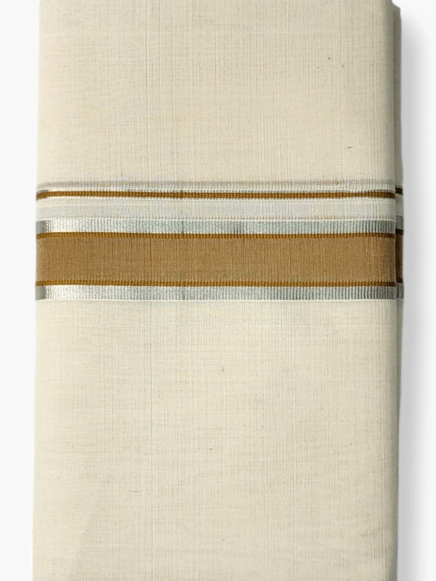  Kerala Balaramapuram Pure Cotton Handloom Mundu/Dhoti 