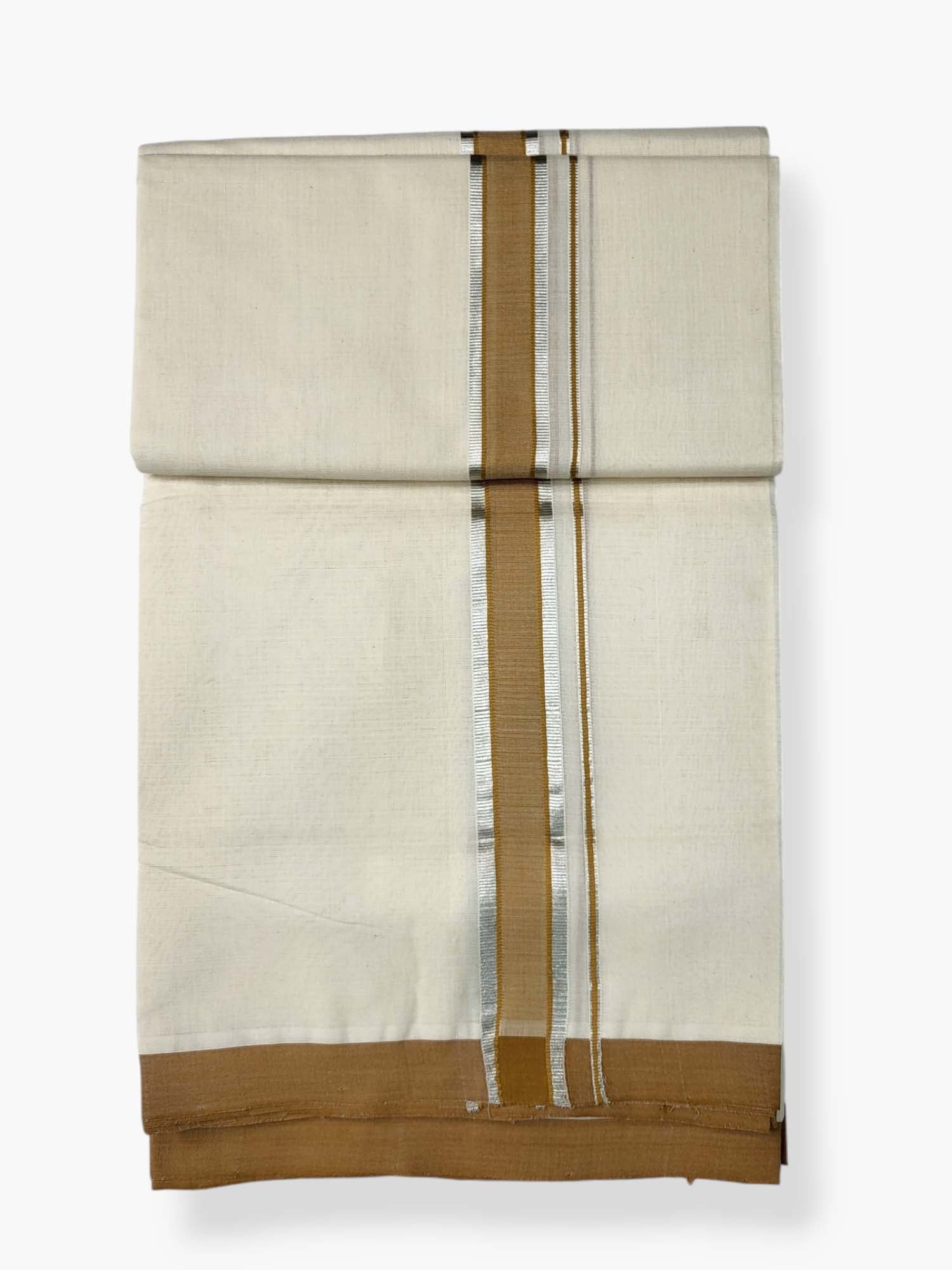  Kerala Balaramapuram Pure Cotton Handloom Mundu/Dhoti 