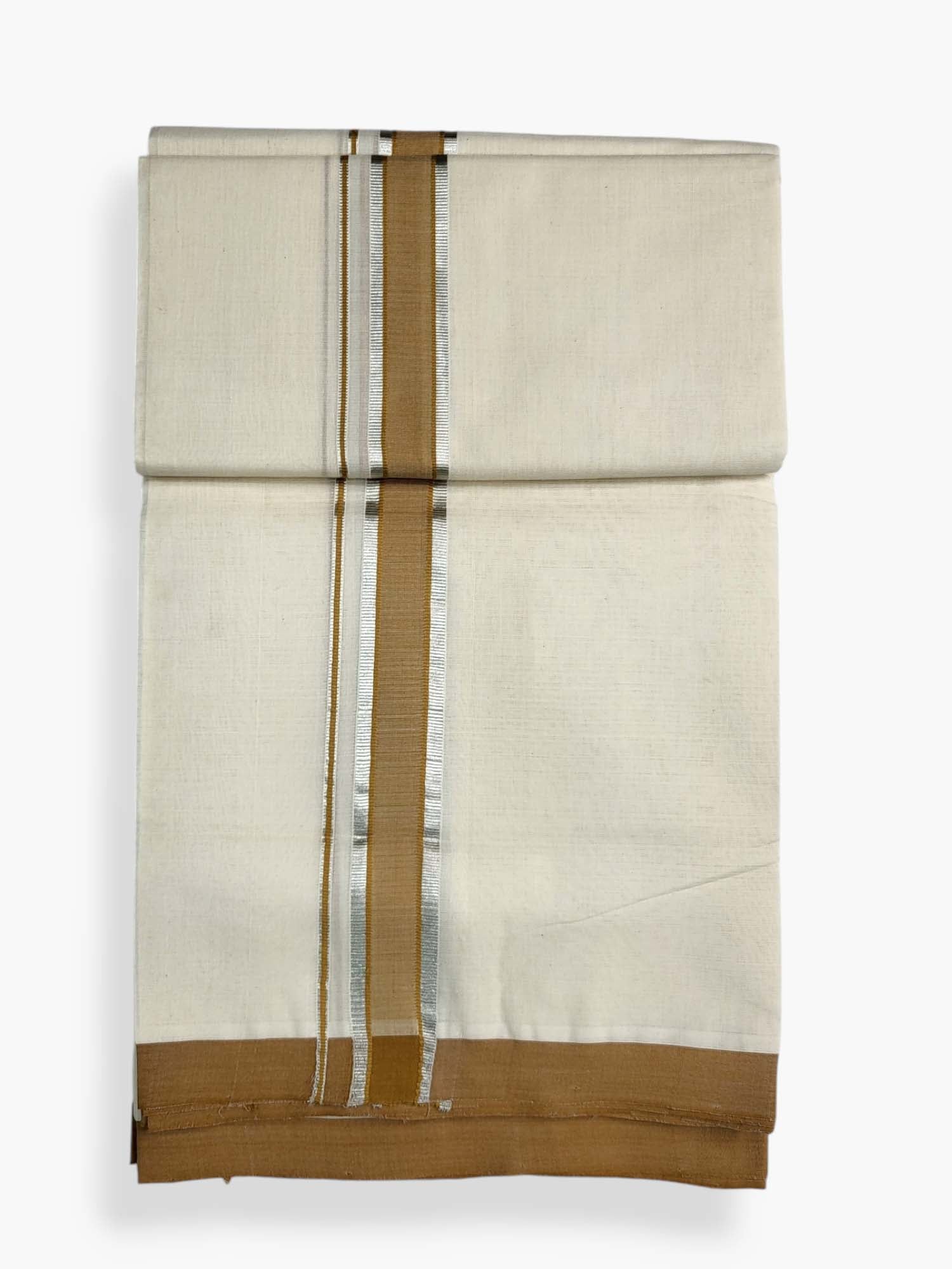  Kerala Balaramapuram Pure Cotton Handloom Mundu/Dhoti 