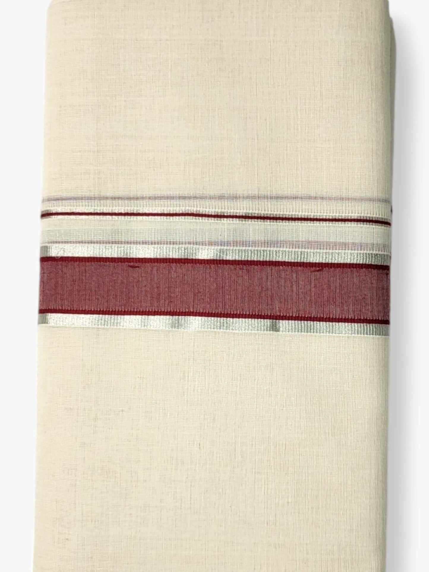  Kerala Balaramapuram Pure Cotton Handloom Mundu/Dhoti 