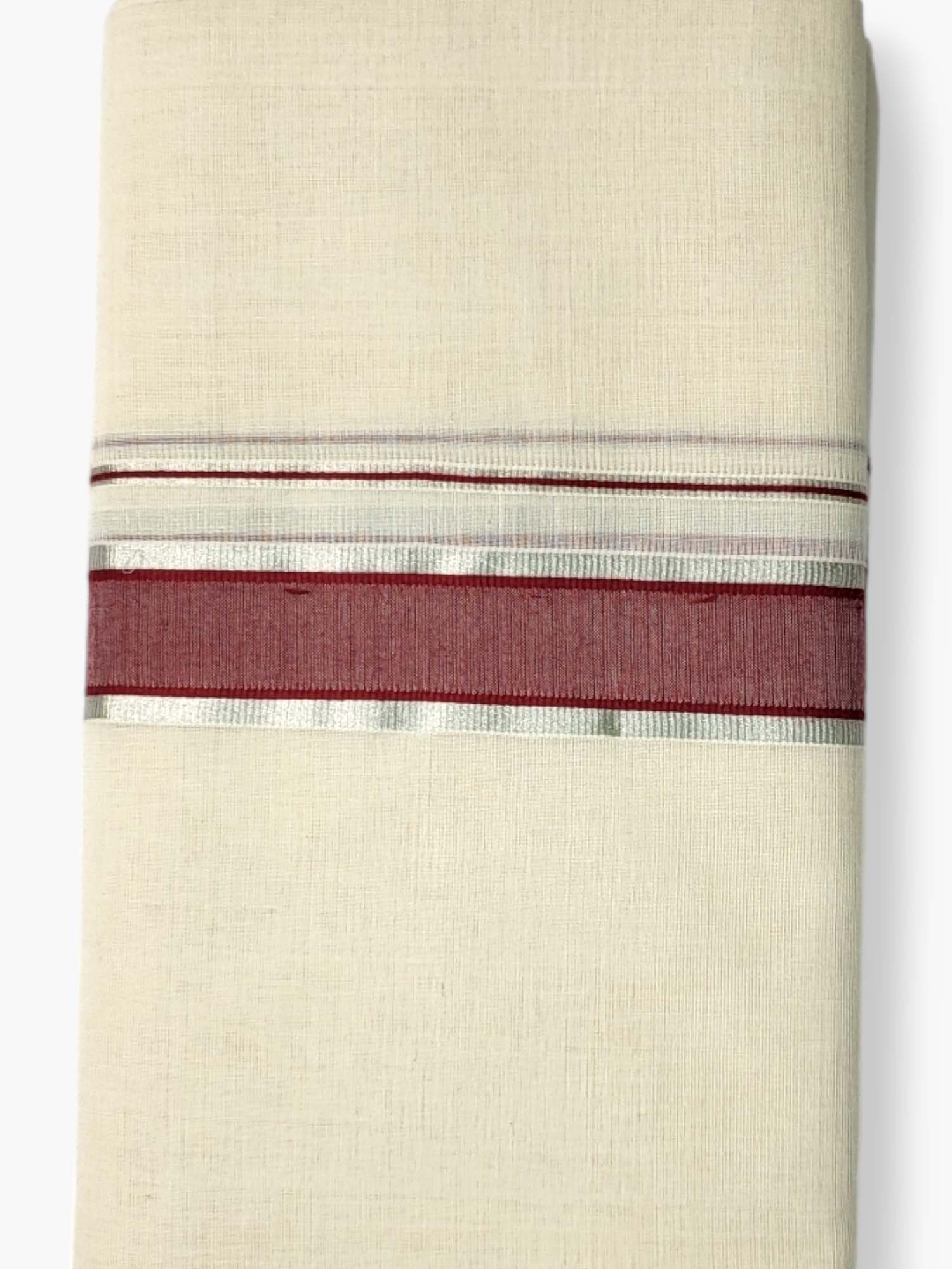  Kerala Balaramapuram Pure Cotton Handloom Mundu/Dhoti 