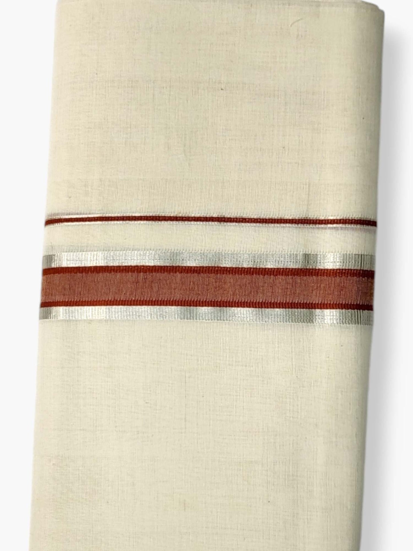  Kerala Balaramapuram Pure Cotton Handloom Mundu/Dhoti 