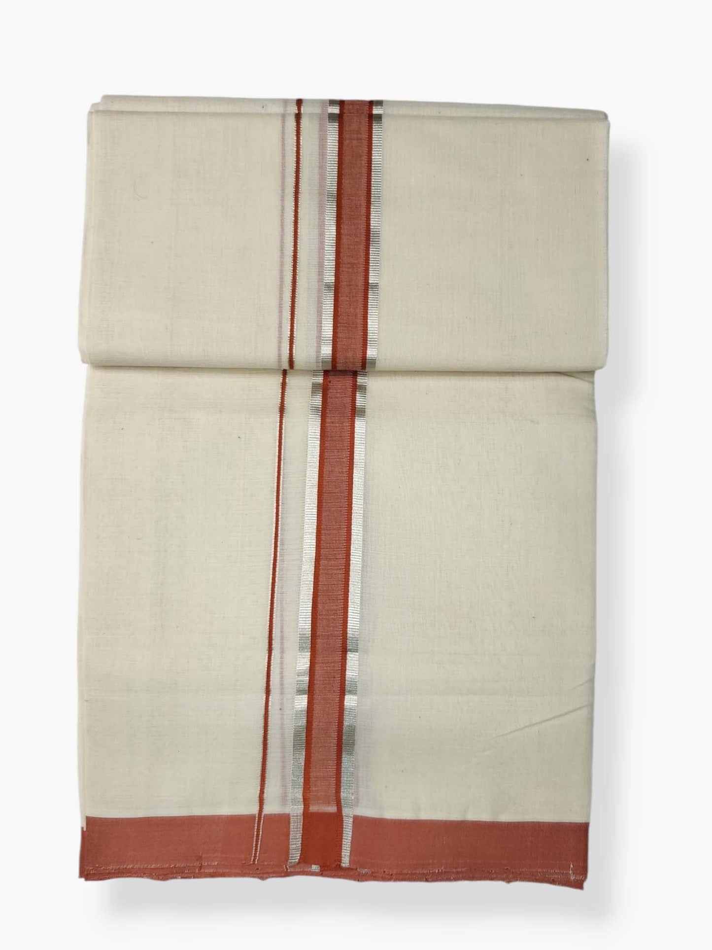  Kerala Balaramapuram Pure Cotton Handloom Mundu/Dhoti 