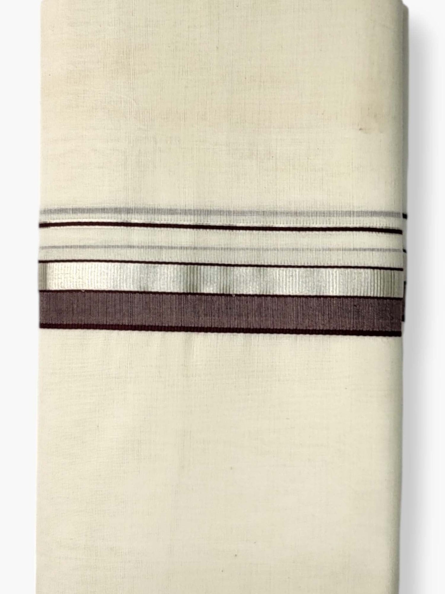  Kerala Balaramapuram Pure Cotton Handloom Mundu/Dhoti 