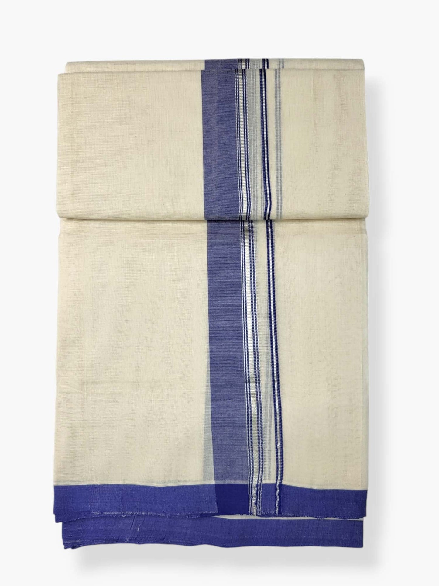  Kerala Balaramapuram Pure Cotton Handloom Mundu/Dhoti 