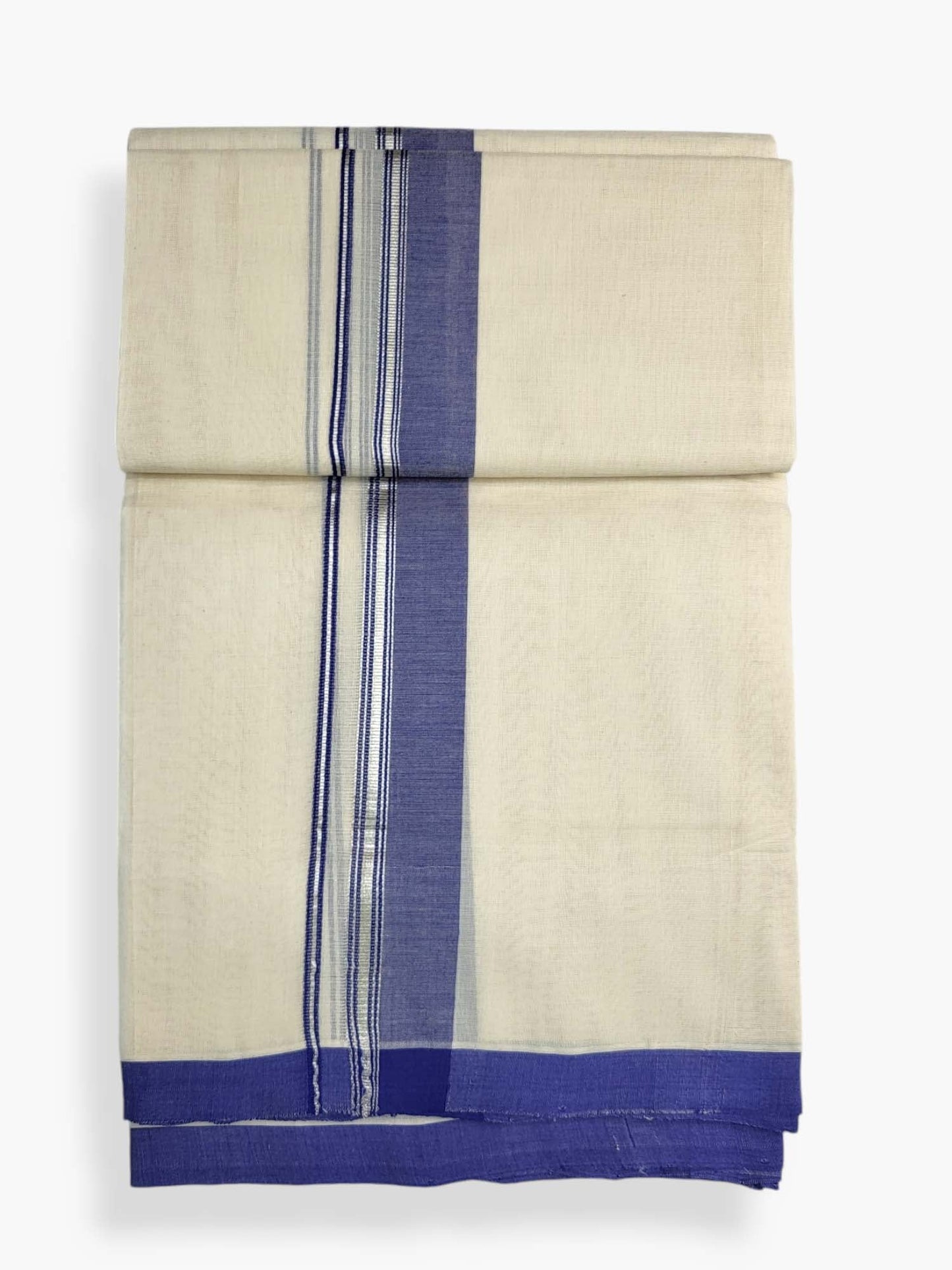  Kerala Balaramapuram Pure Cotton Handloom Mundu/Dhoti 