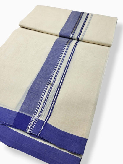  Kerala Balaramapuram Pure Cotton Handloom Mundu/Dhoti 