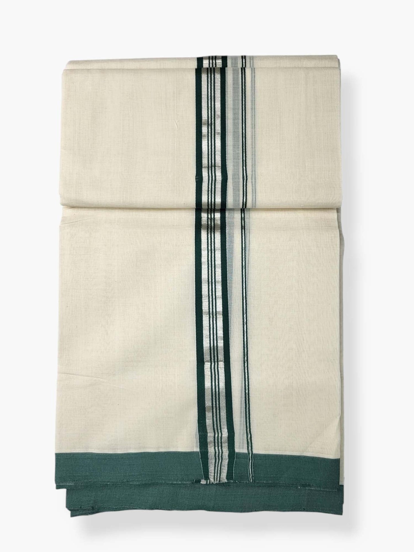  Kerala Balaramapuram Pure Cotton Handloom Mundu/Dhoti 