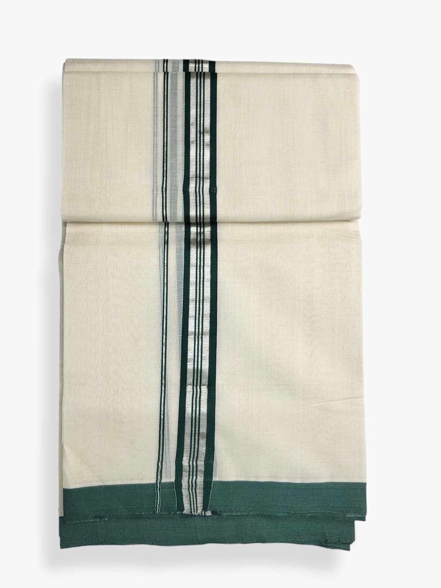  Kerala Balaramapuram Pure Cotton Handloom Mundu/Dhoti 