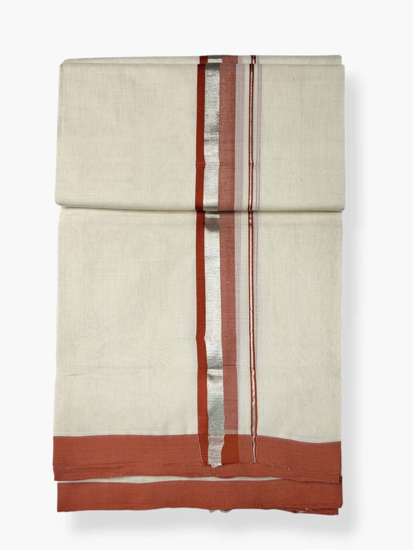  Kerala Balaramapuram Pure Cotton Handloom Mundu/Dhoti 