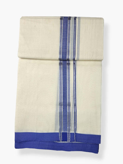  Kerala Balaramapuram Pure Cotton Handloom Mundu/Dhoti 