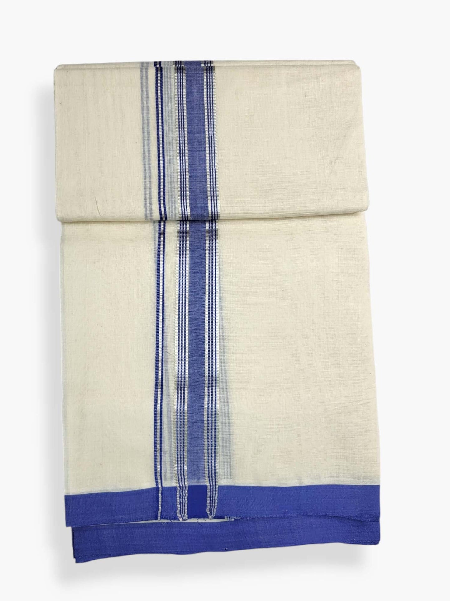  Kerala Balaramapuram Pure Cotton Handloom Mundu/Dhoti 