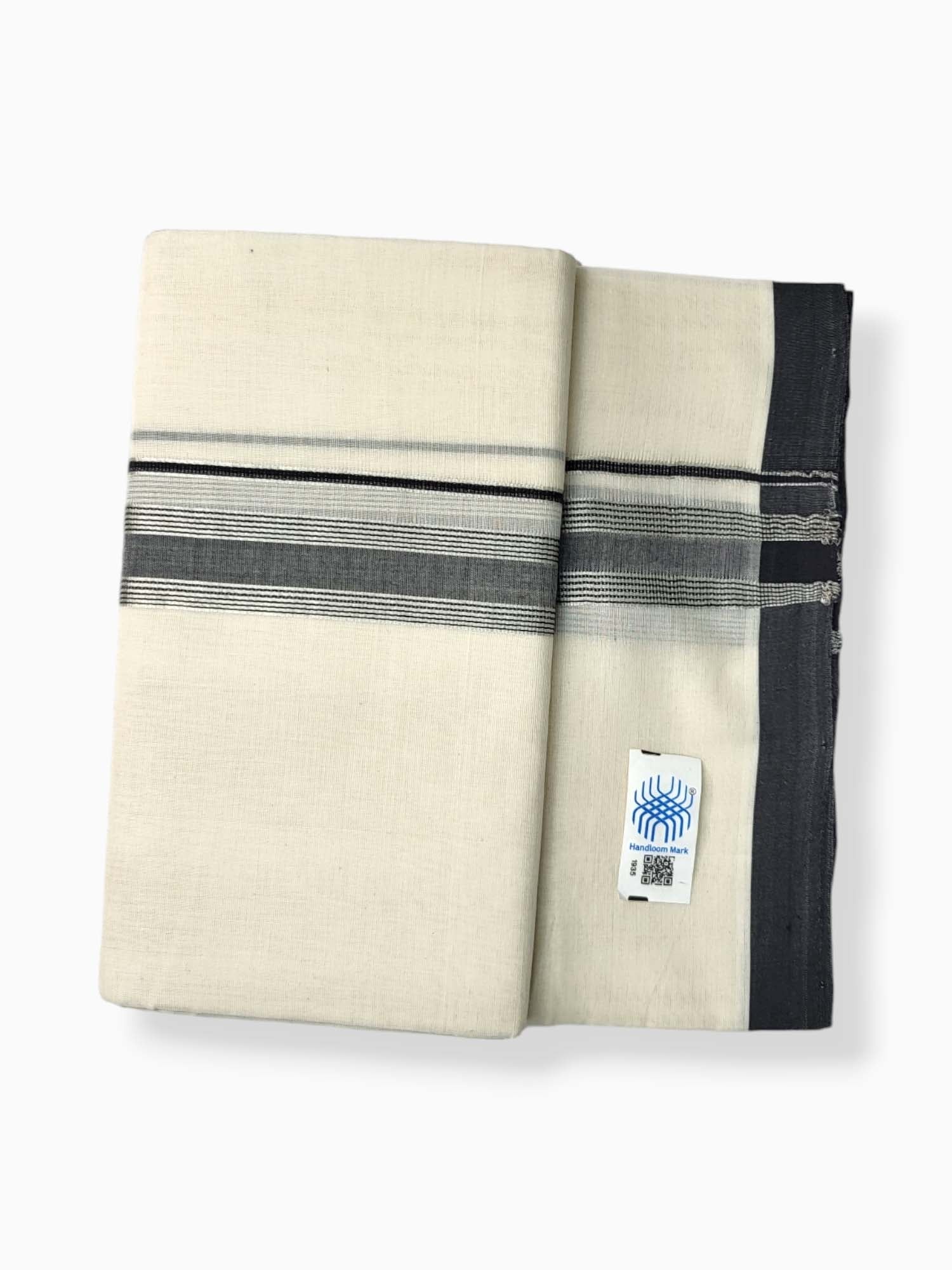  Kerala Balaramapuram Pure Cotton Handloom Mundu/Dhoti 