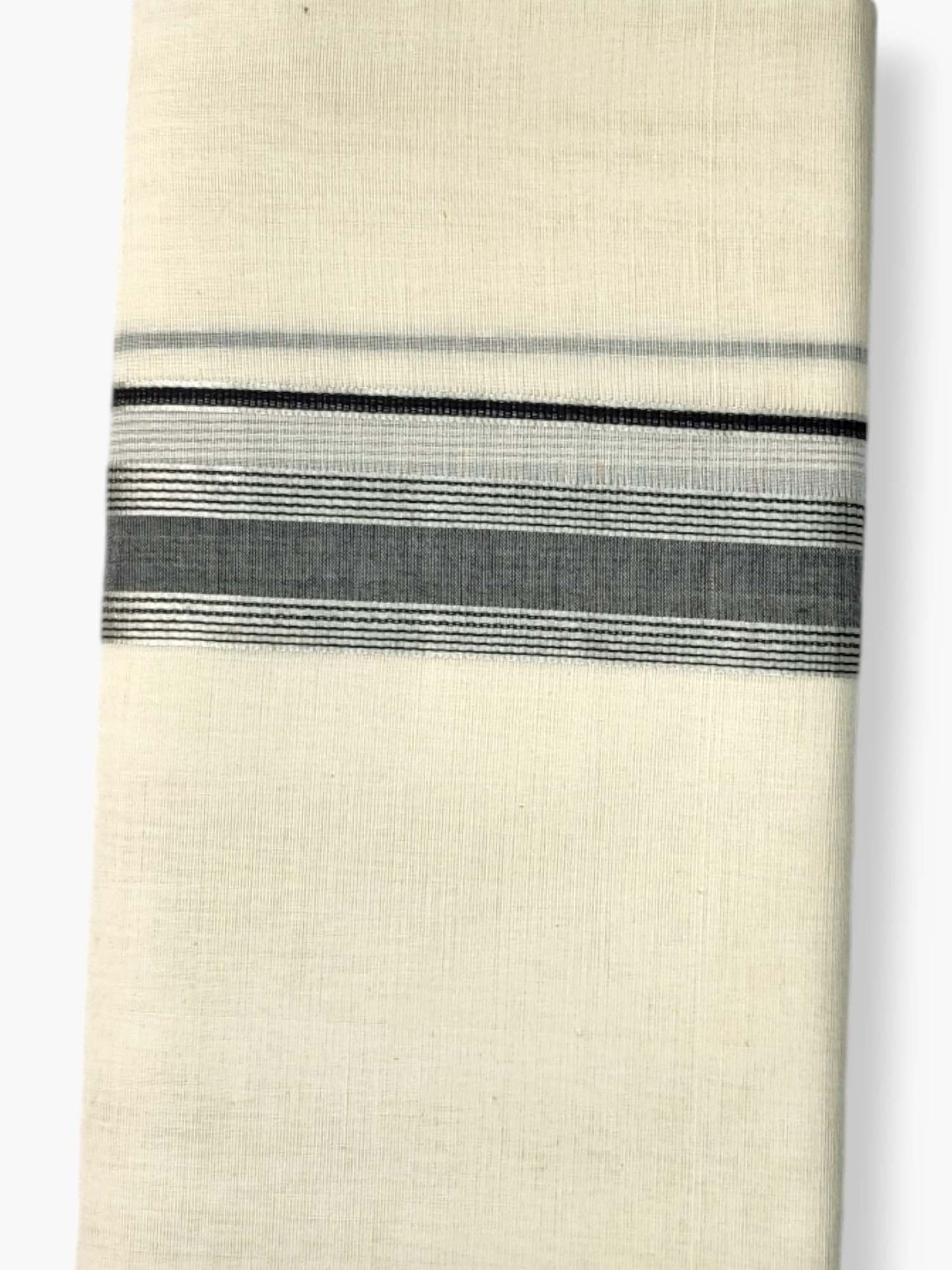  Kerala Balaramapuram Pure Cotton Handloom Mundu/Dhoti 