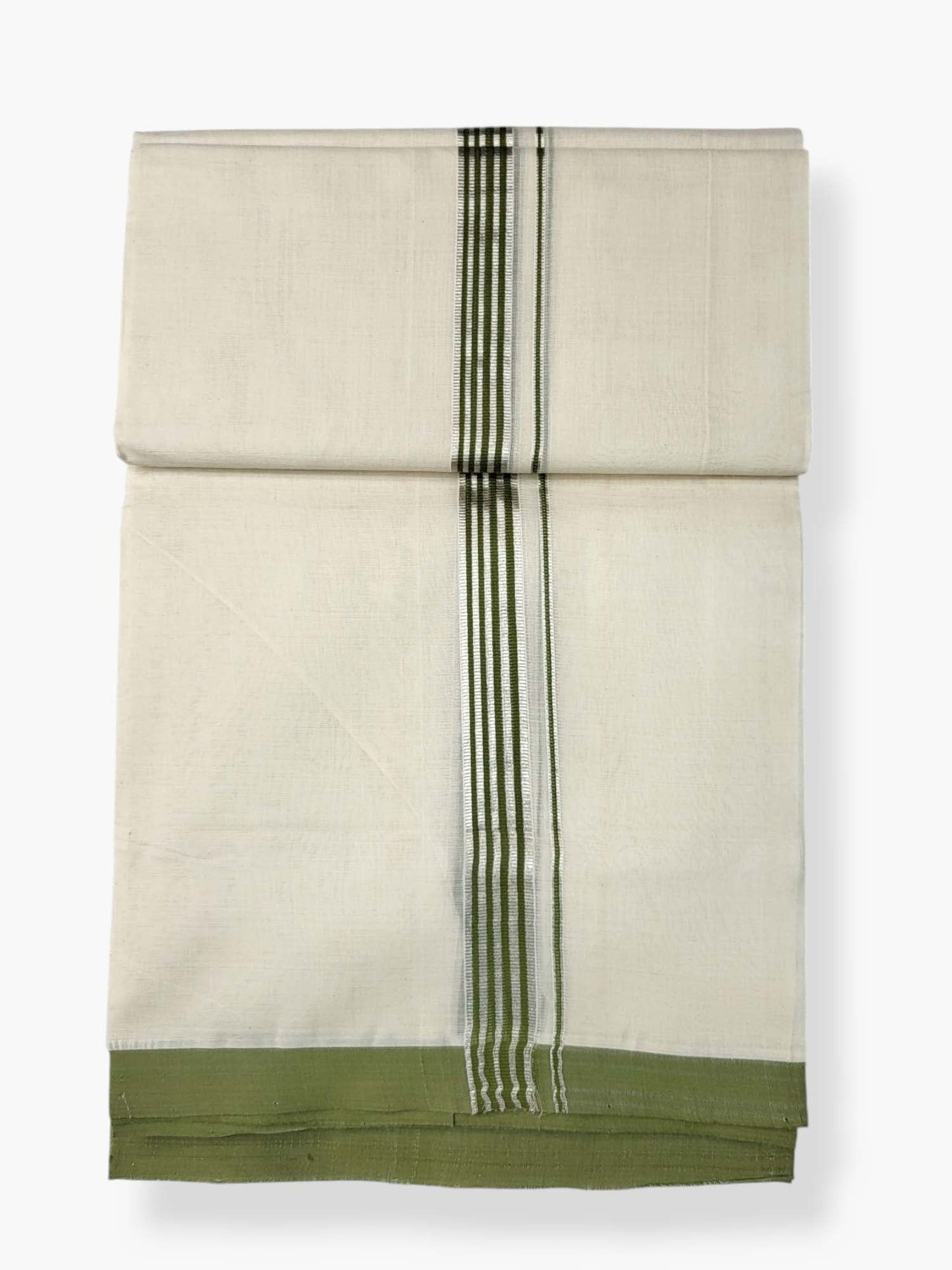  Kerala Balaramapuram Pure Cotton Handloom Mundu/Dhoti 