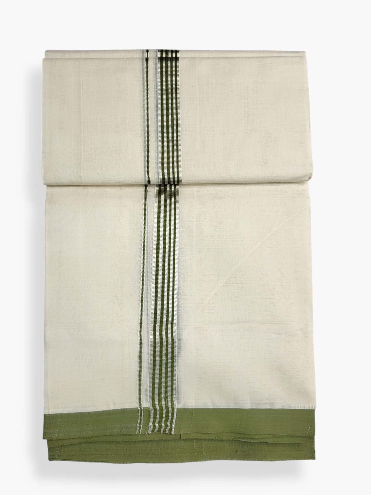  Kerala Balaramapuram Pure Cotton Handloom Mundu/Dhoti 