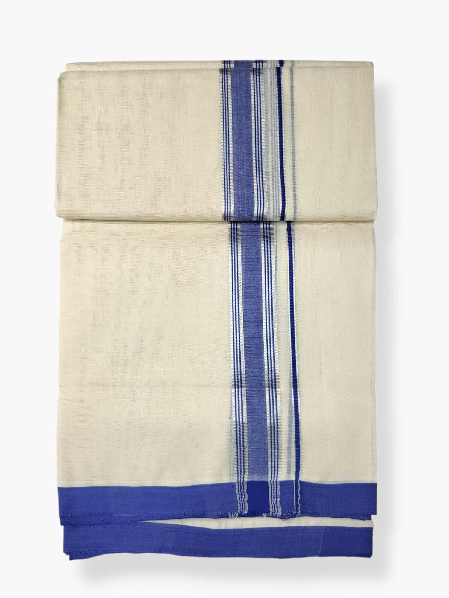  Kerala Balaramapuram Pure Cotton Handloom Mundu/Dhoti 