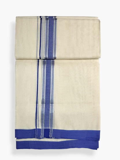  Kerala Balaramapuram Pure Cotton Handloom Mundu/Dhoti 