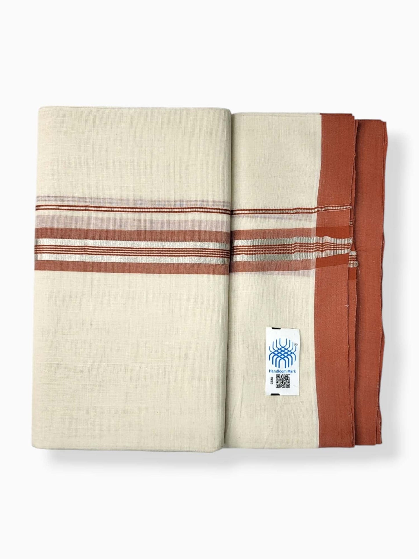  Kerala Balaramapuram Pure Cotton Handloom Mundu/Dhoti 