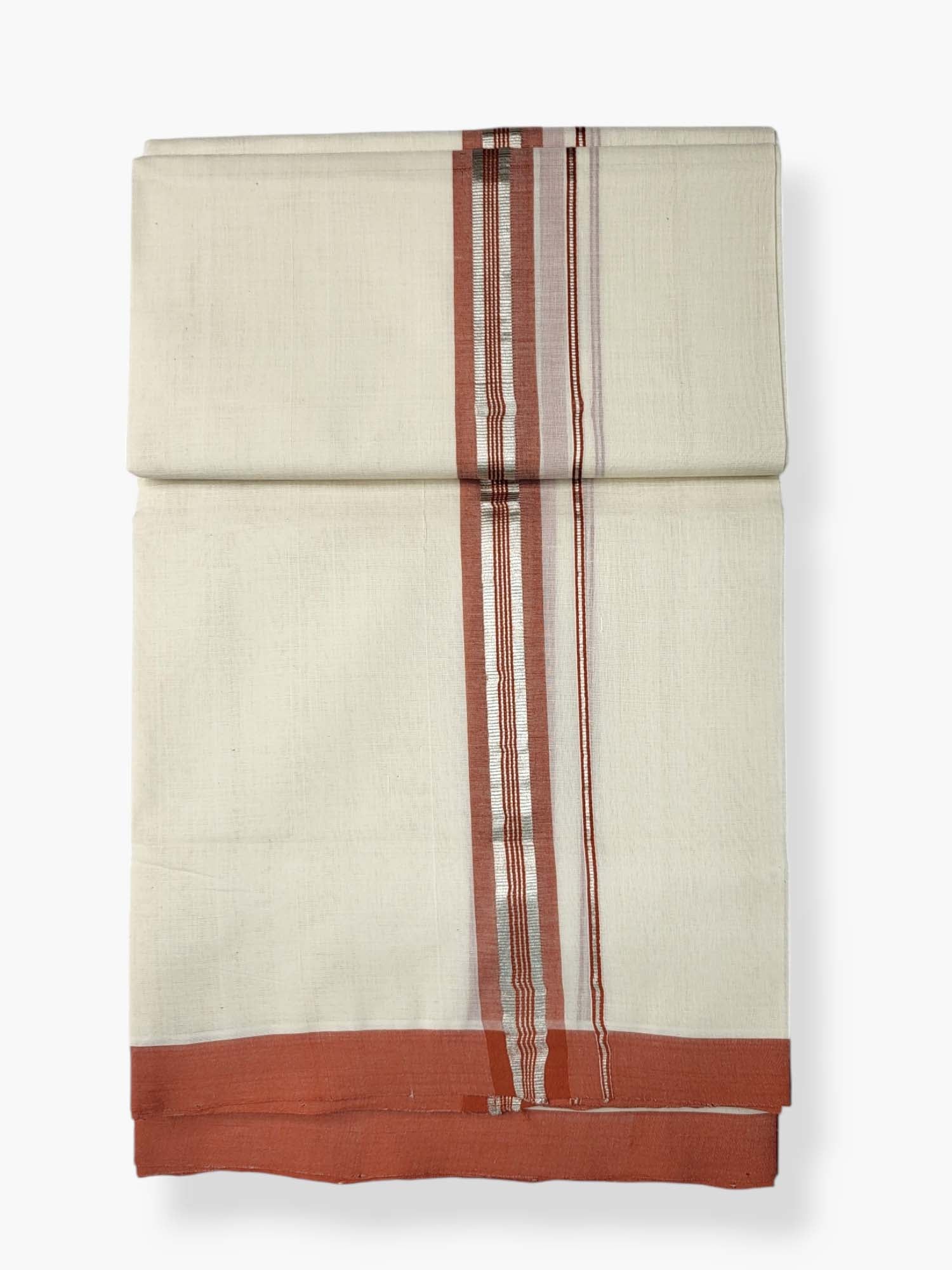  Kerala Balaramapuram Pure Cotton Handloom Mundu/Dhoti 