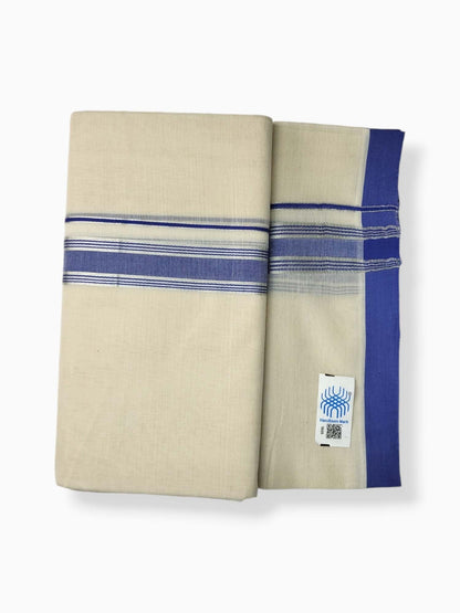  Kerala Balaramapuram Pure Cotton Handloom Mundu/Dhoti 