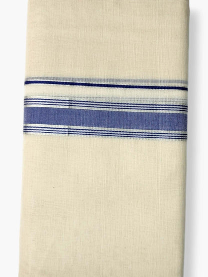  Kerala Balaramapuram Pure Cotton Handloom Mundu/Dhoti 