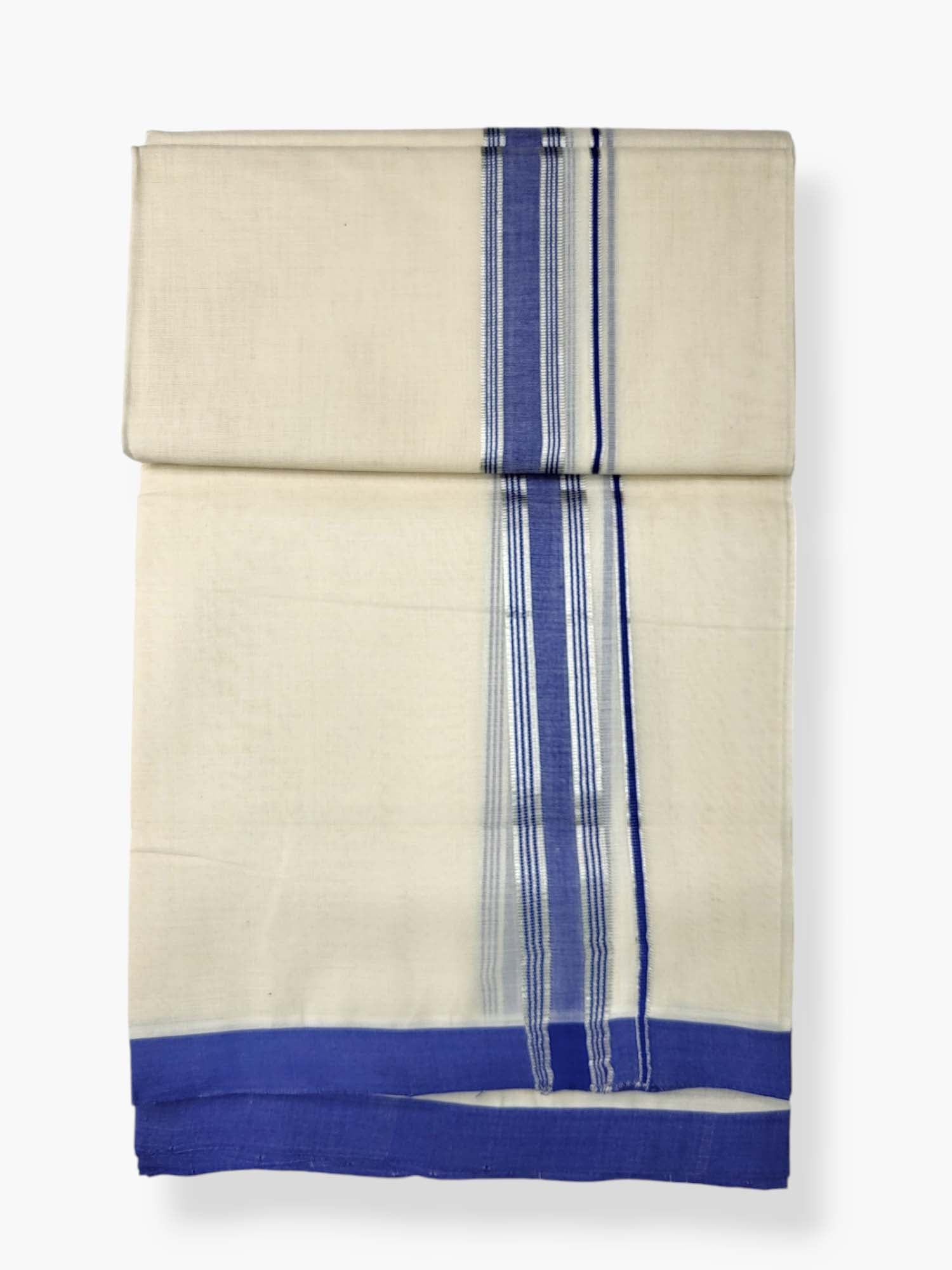  Kerala Balaramapuram Pure Cotton Handloom Mundu/Dhoti 