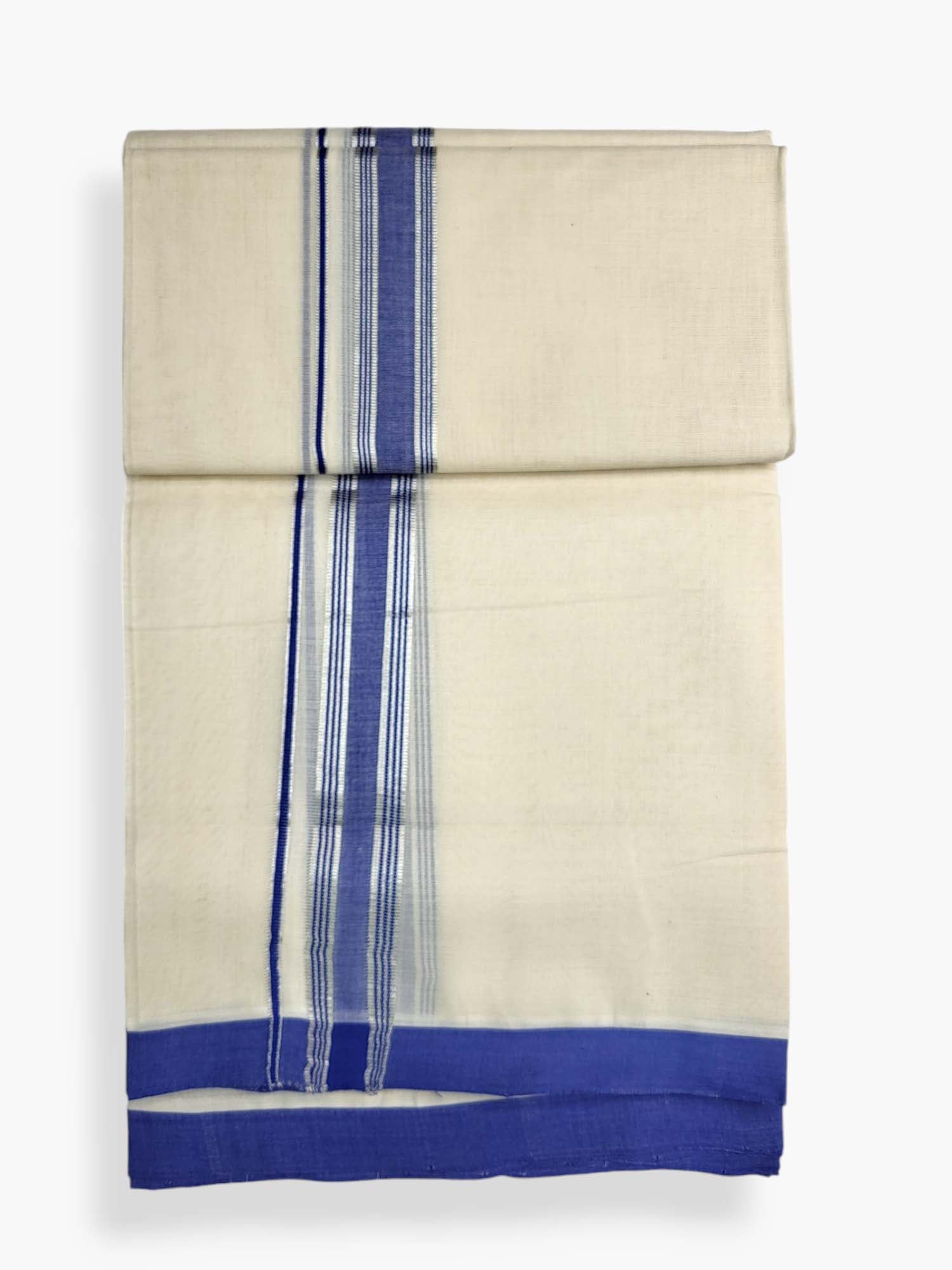  Kerala Balaramapuram Pure Cotton Handloom Mundu/Dhoti 