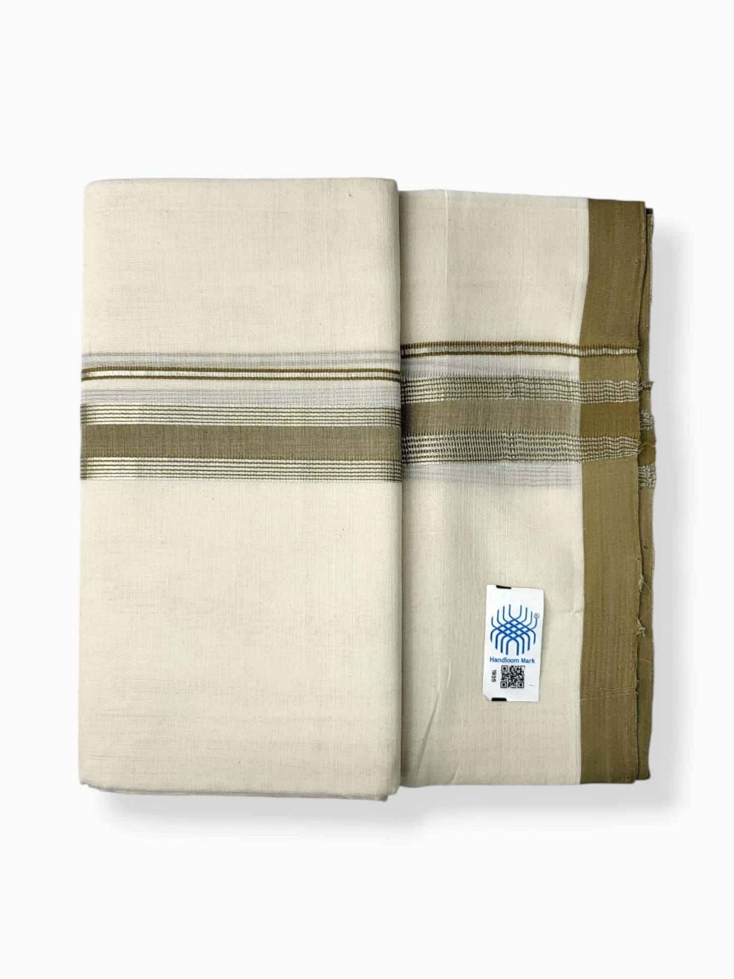  Kerala Balaramapuram Pure Cotton Handloom Mundu/Dhoti 